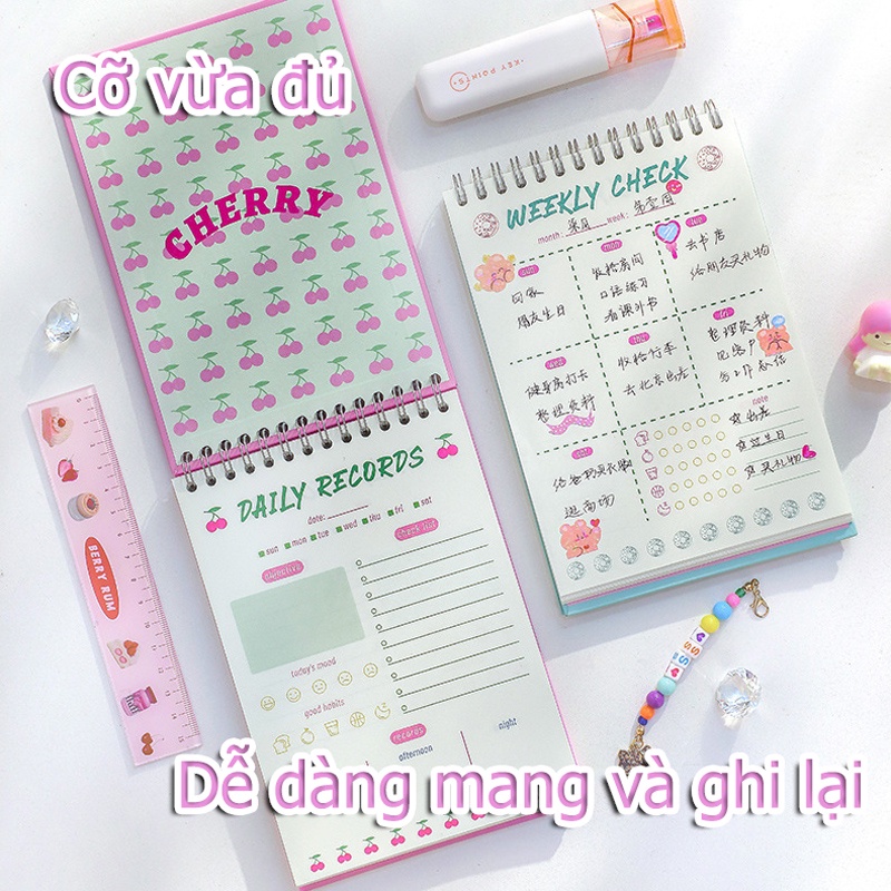 Đôi bàn kế hoạch 2023 365 Days Kawaii Daily Weekly Planner Management Schemek Notebooks School Supplies for students