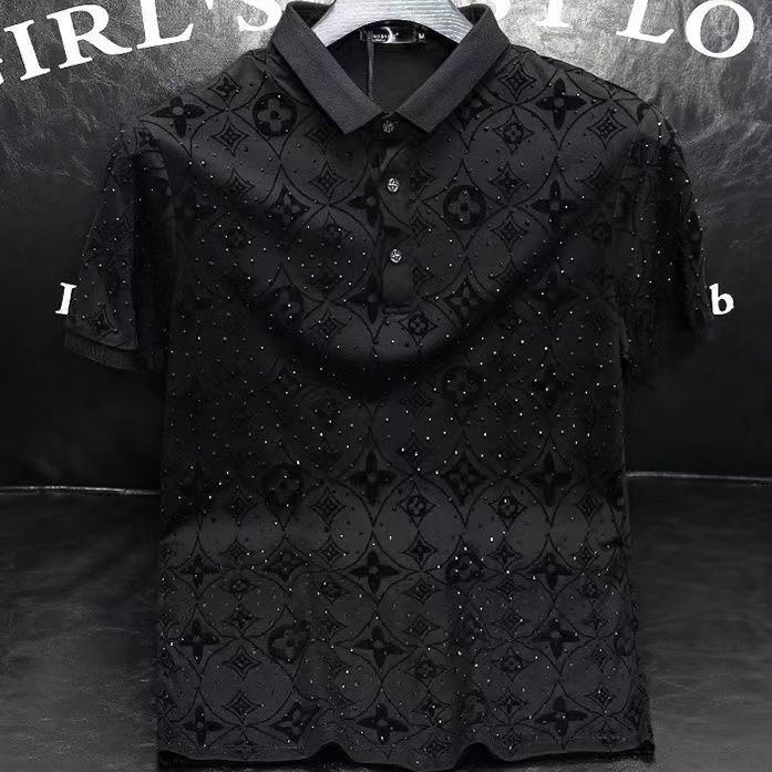 Áo polo Nam Tay Ngắn In Chữ Thời Trang