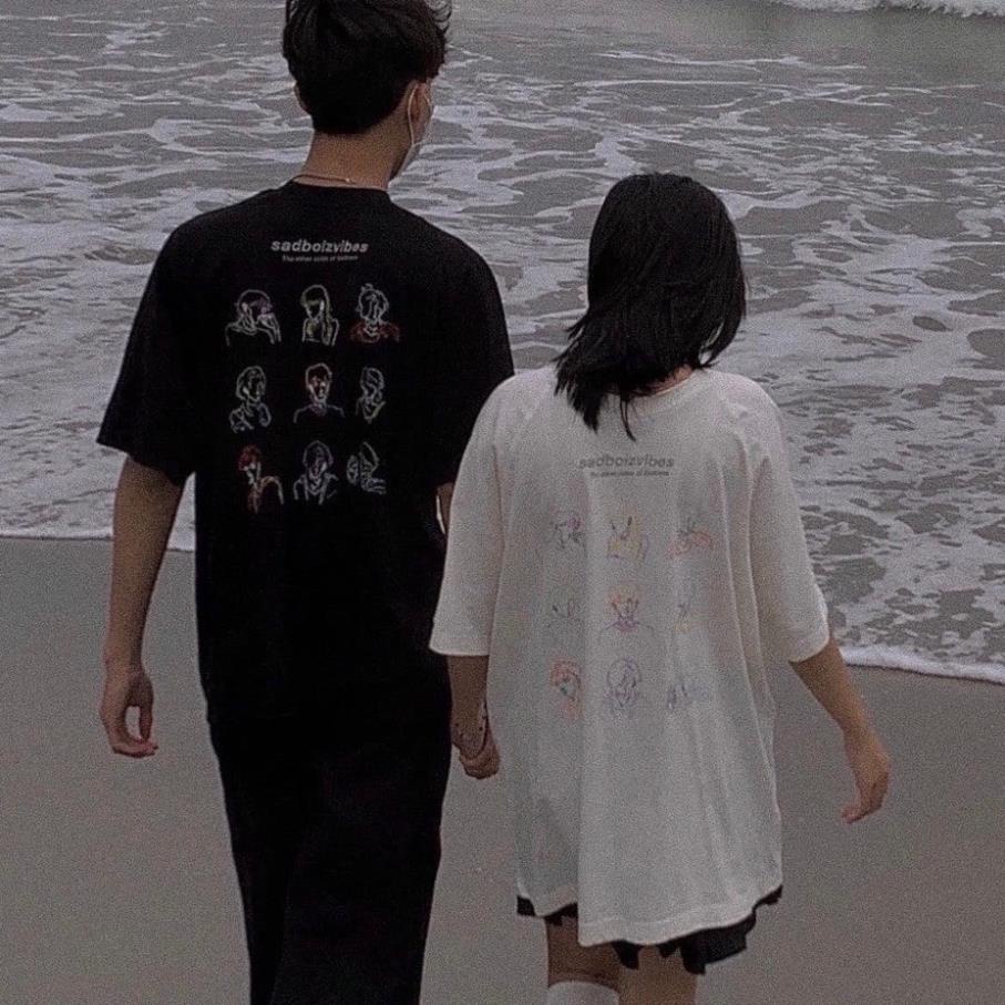 Áo thun unisex sadboiz sadboizvibes toss tee áo thun tay lỡ nam nữ sadboiz toos hình thêu full tag *