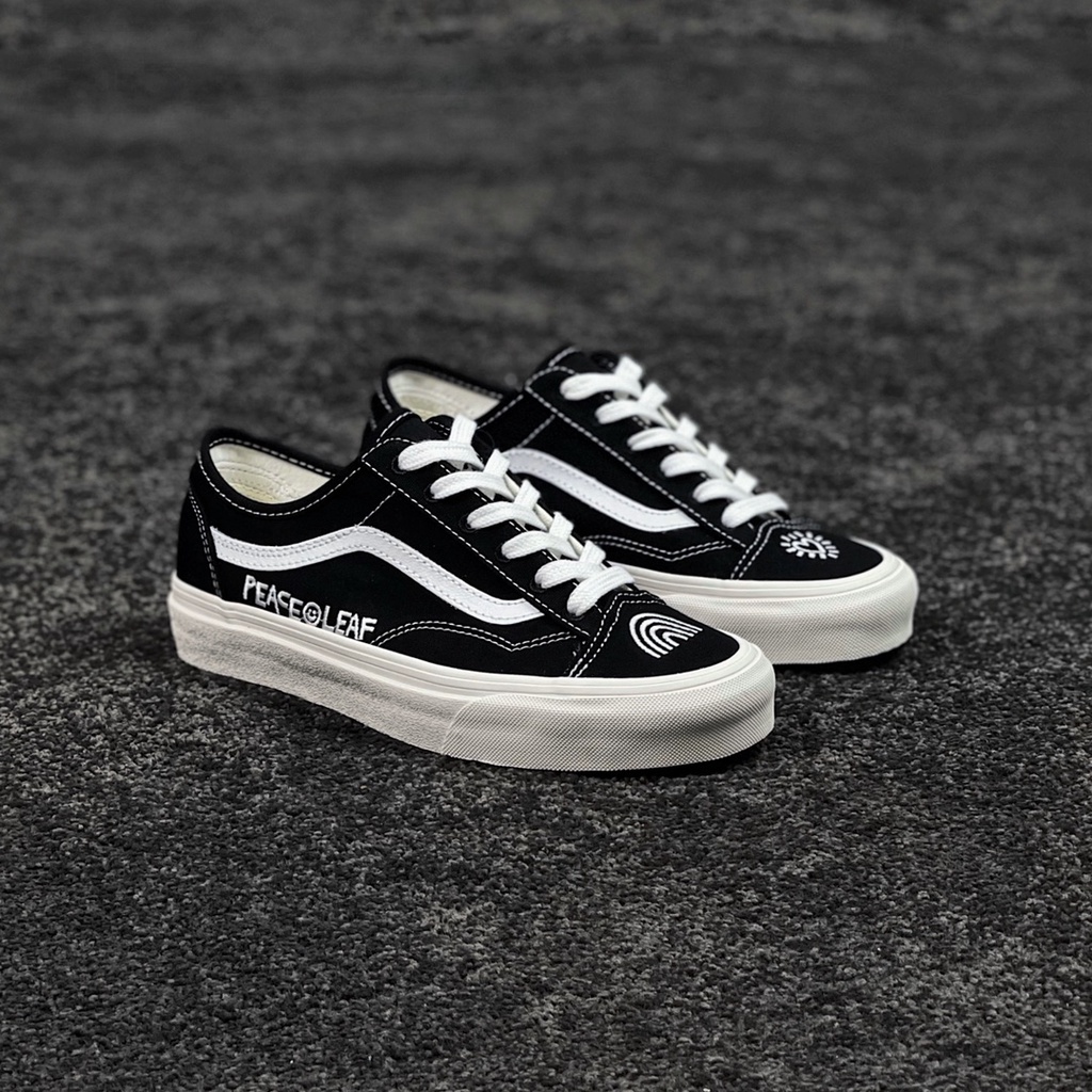 Giày Thể Thao Vải Bạt Thoáng Khí Mềm Mại Thoải Mái Thêu Họa Tiết VANS Old Skool Cho Nam Và Nữ-1863