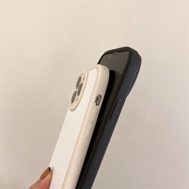 Suntaiho Ốp lưng iphone Ốp điện thoại bằng da PU mềm màu trơn thích hợp cho iPhone 14 13 12 11 Pro Max X XR Xs Max 7 8 6 6s Plus