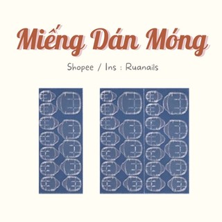 Miếng keo dán móng tạm thời dán móng giả trong suốt bằng silicon chống thấm nước 12, 24 miếng