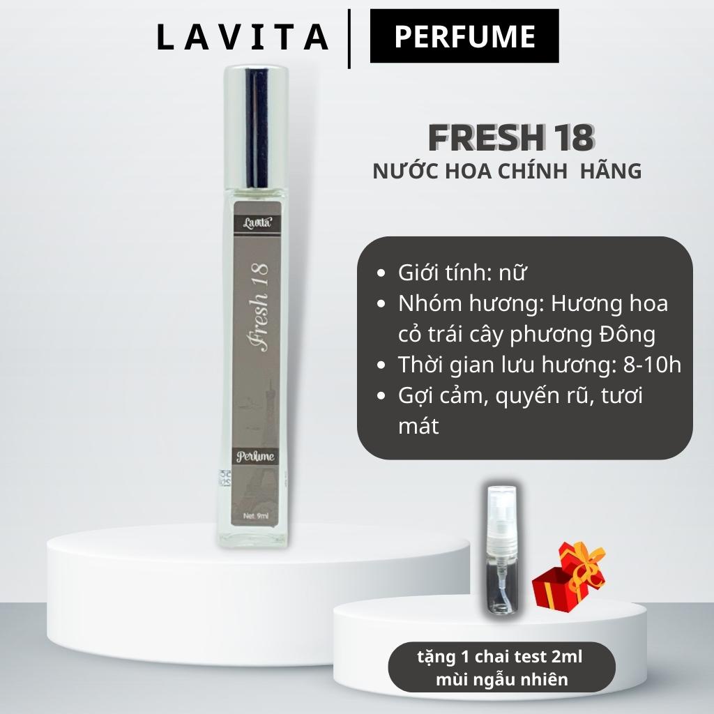 Nước hoa dạng chai du lịch Lavita Fresh18 10ml