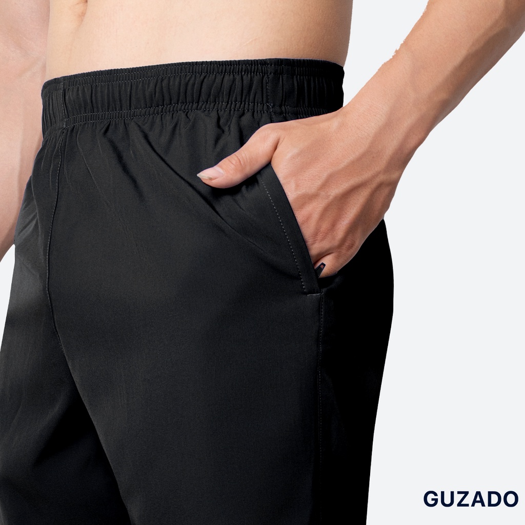 Quần đùi thể thao nam Sporty Shorts GUZADO co giãn thoải mái vận động ngày dài năng động form Regular Fit SR22001 | BigBuy360 - bigbuy360.vn