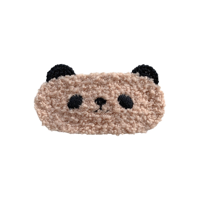 Kẹp Tóc Hình Thỏ / Gấu Trúc Bằng Lông Nhung Dễ Thương Xinh Xắn