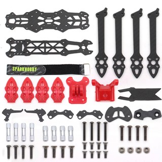 Hàng sẵn sàng!! khung sợi carbon 225mm cánh tay dài 5mm cho máy bay điều khiển từ xa lannrc mark4 5inch fpv