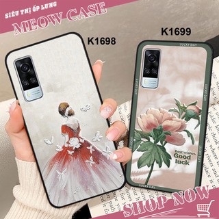 Ốp VIVO Y51 2020 / Y53S in chữ Gấu brick và Cô gái siêu đẹp, siêu dễ thương