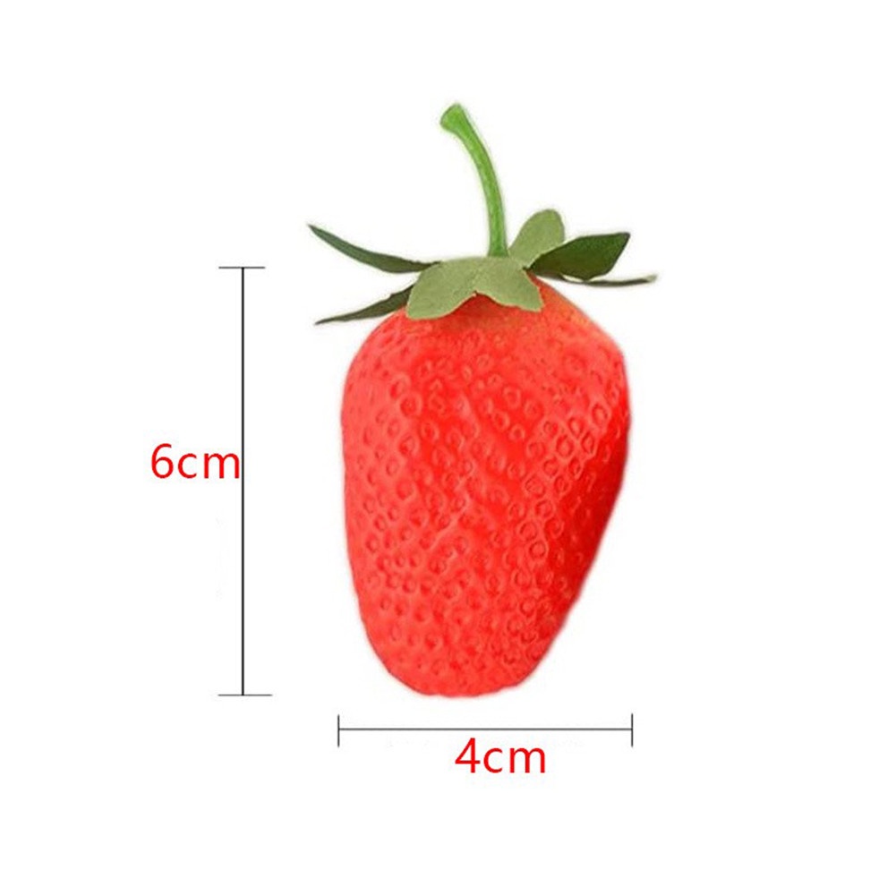 Bộ 20 Trái Dâu Giả Dùng Trang Trí Bàn