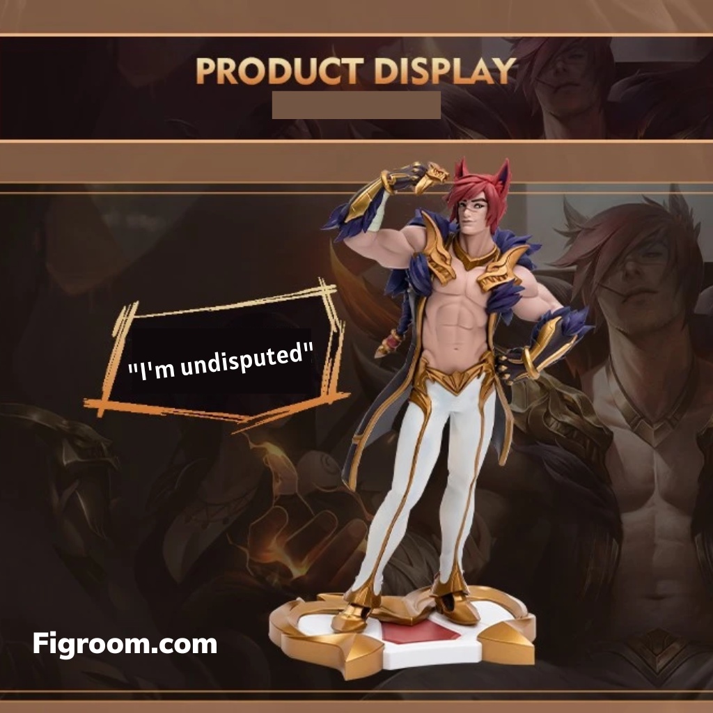 Mô hình LoL Sett Unlocked Statue 28cm Chính hãng Riot Games - Figure LMHT Liên Minh Huyền Thoại