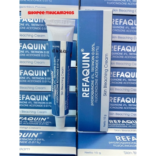 kem Refaquin Hydroquinone 4% & tretinoin 0,05%, giảm nám ,mờ thâm mụn, trắng sáng da.