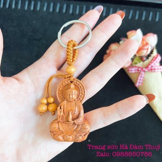 Móc Khoá Gỗ Khắc hình Phật Giáo mang lại May mắn, Bình an 🍀🍀🍀