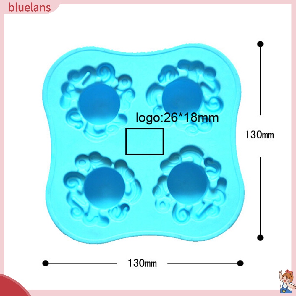Khuôn silicone làm đá cục hình bạch tuộc 4 ngăn