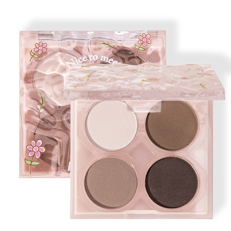 Bảng Phấn Mắt Pink Coco Tông Đất Màu Lì Và Nhũ Ngọc Trai