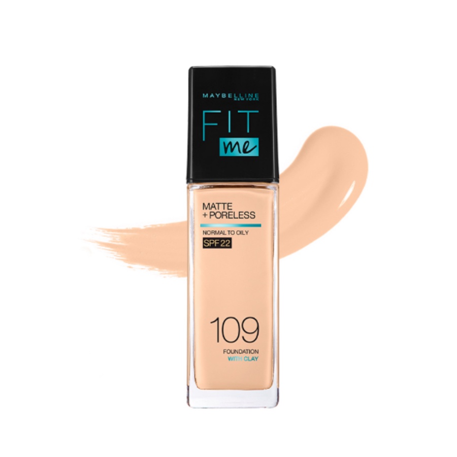 Kem Nền Mịn Nhẹ Kiềm Dầu Maybelline Fit Me Spf22 #109 Light Ivory 30ml