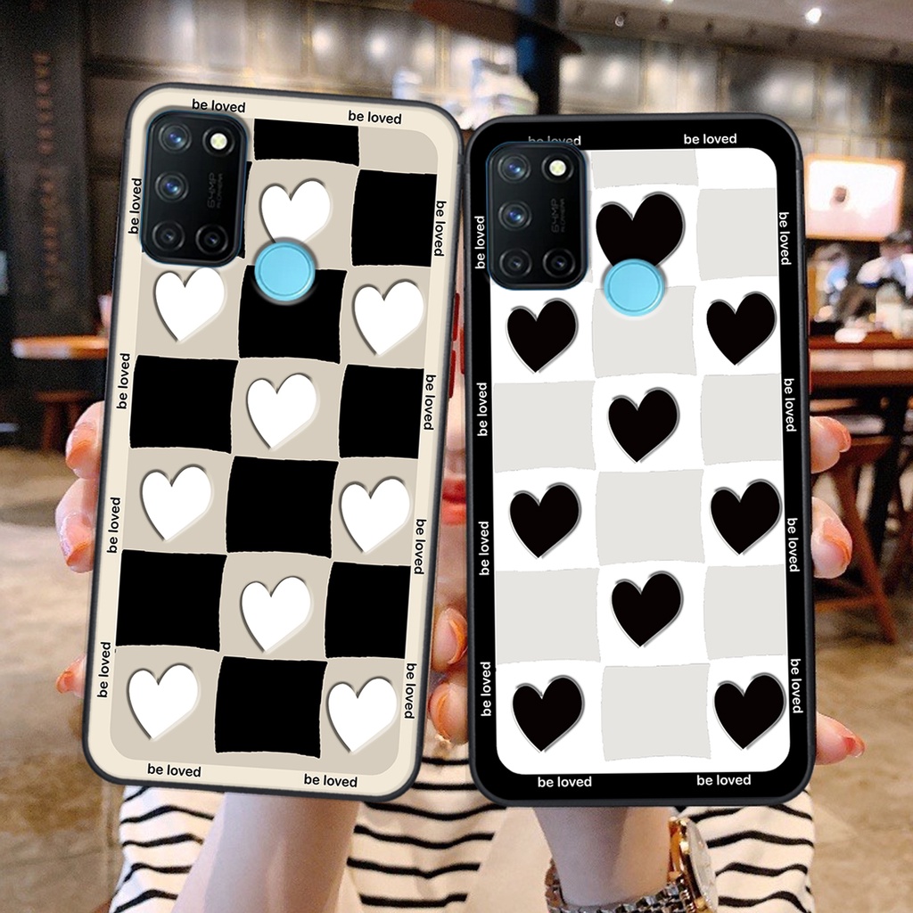 Ốp lưng Realme C17 / 7i in hình tim, kẻ vuông mẫu mới CỰC XINH