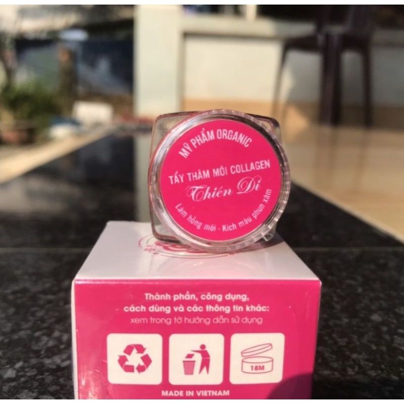 Tẩy thâm môi colagel Thiên Di, môi hết thâm,hồng hào, mềm mại