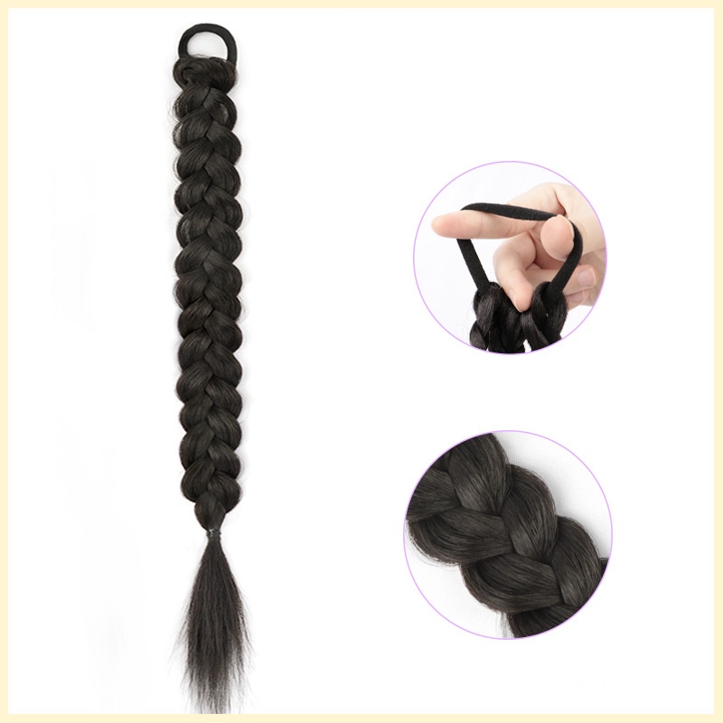 [Magpie] Braid Phần Đuôi Ngựa Giả Thắt Đuôi Ngựa Đôi Màu gradient Tự Nhiên Cho Nữ