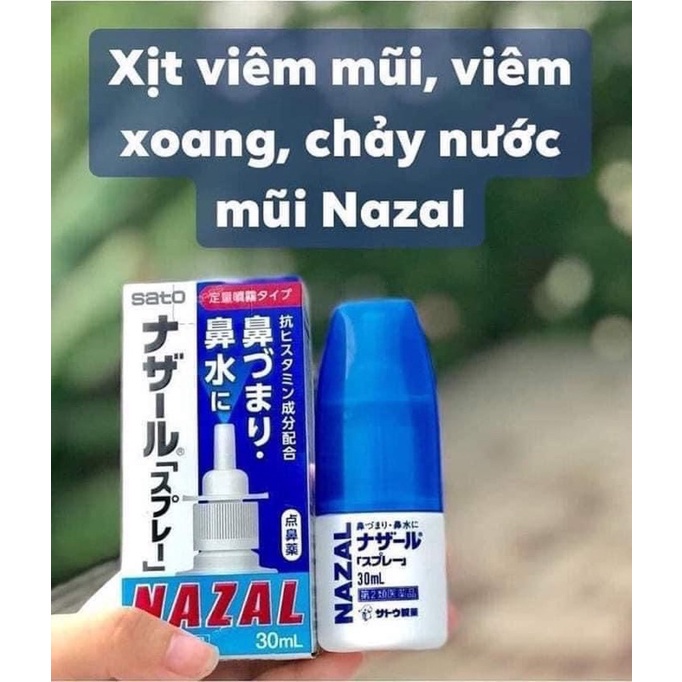 Dung dịch xịt mũi nazal, AG giảm sổ mũi, nghẹt mũi 30ml