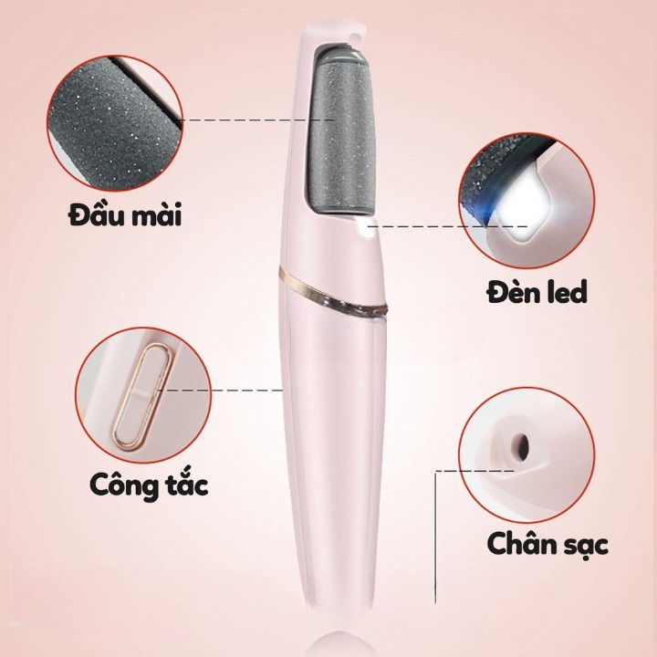 Máy chà gót chân, dụng cụ chà gót chân tẩy da chết cao cấp, dùng cho tiệm nail