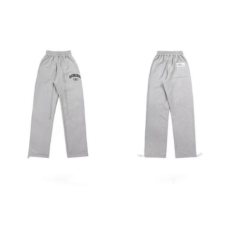 Badblood LISA Quần Thể Thao Lưng Cao Dáng Rộng Dây Rút Phong Cách Hàn Quốc Cho Nữ