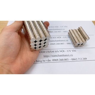 Nam châm viên trắng 10x5mm