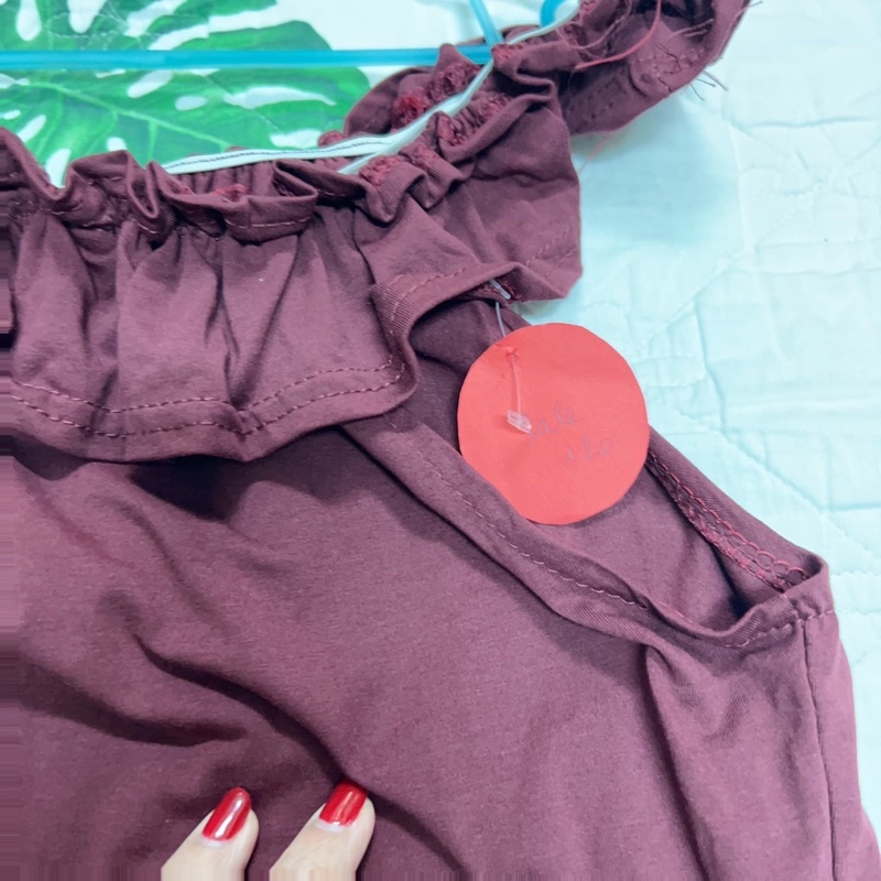 Áo thun body nữ phối bèo