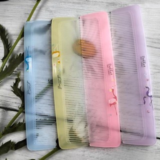 Lược chải tóc bằng nhựa in hình dễ thương hai đầu dạng dẹp