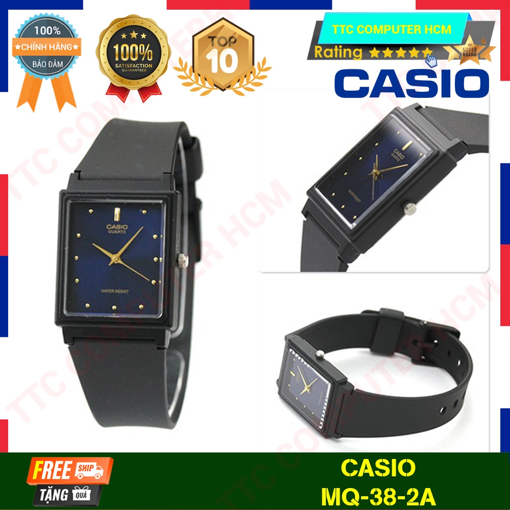 Đồng Hồ Kim Casio Mặt Vuông / Tròn Dây Nhựa Siêu Bền Chống Nước | Mẫu Nam Nữ - HÀNG CHÍNH HÃNG TTC COPUTER HCM