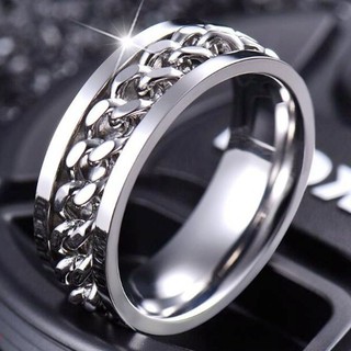 Nhẫn Xoay Bằng Thép Không Gỉ