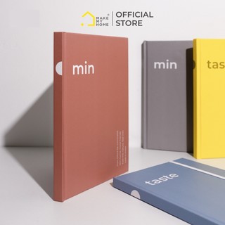 Sổ Tay Bìa Cứng A5 Có Dây Chun Cố Định Kèm Bookmark Tối Giản, Độc Đáo TASTE OF MIN - Design by Make My Home