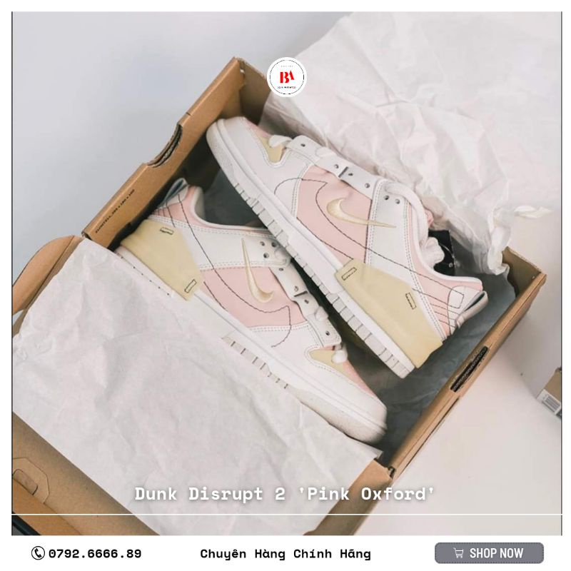 *Chính Hãng* Giày Dunk Disrupt 2 'Pink Oxford'