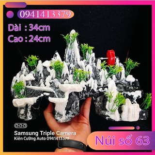 Mô hình núi - hòn non bộ - trang trí bể cá mẫu số 63 -