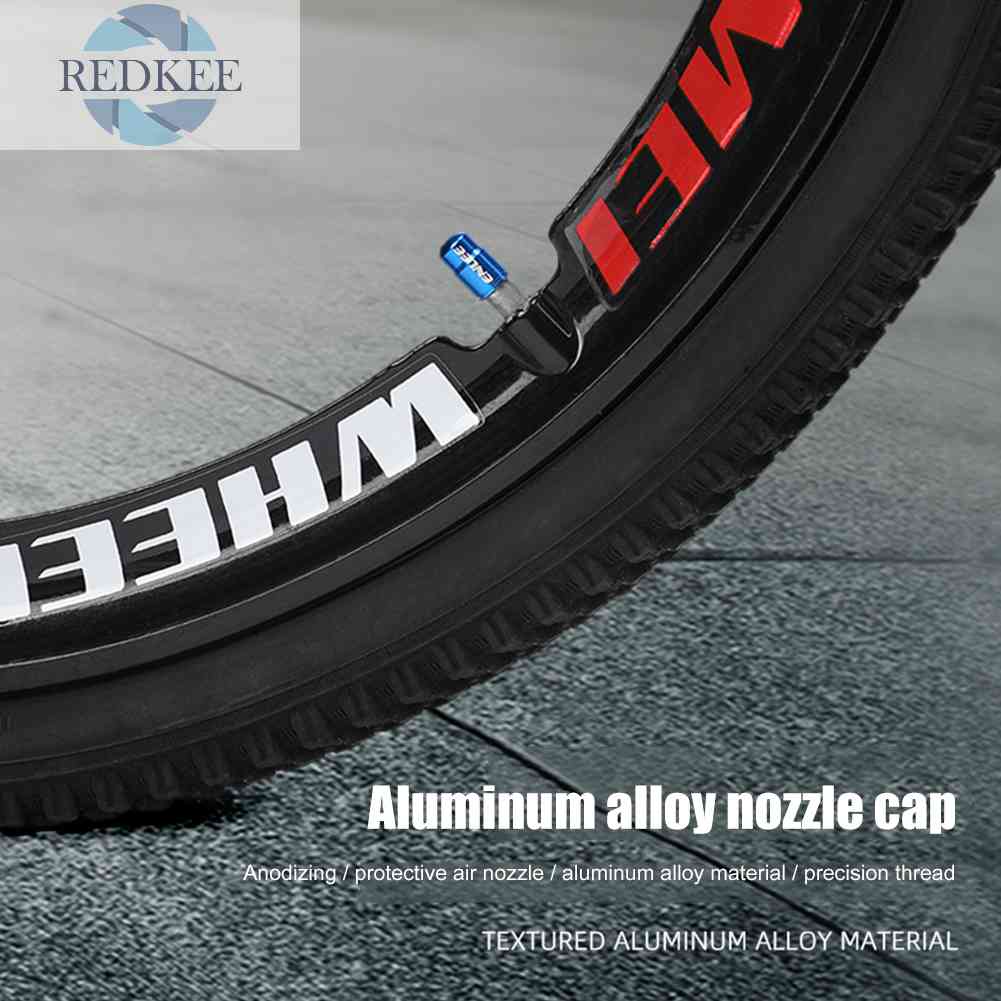 Bộ 2 Ốp Van Bánh Xe Đạp Bằng Hợp Kim Nhôm Cao Cấp