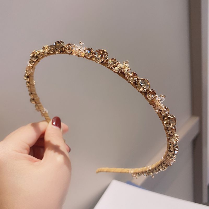 Băng Đô Cài Tóc Đính Đá Pha Lê Nhiều Màu Sang Trọng
