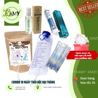 Viethealthy - Bộ thải độc đại tràng cho Người Mới (1 túi súc ruột, 1 cafe, 5 dây truyền, 1 dầu dừa hoặc gel)