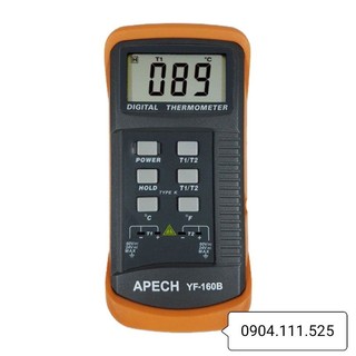 Máy đo nhiệt độ tiếp xúc type k apech yf-160b