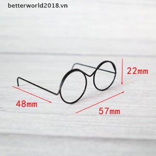 1 / 2 / 5 / 10 Mắt Kính Không Gọng Tròn Phong Cách Retro Dành Cho Búp Bê betterworld2018