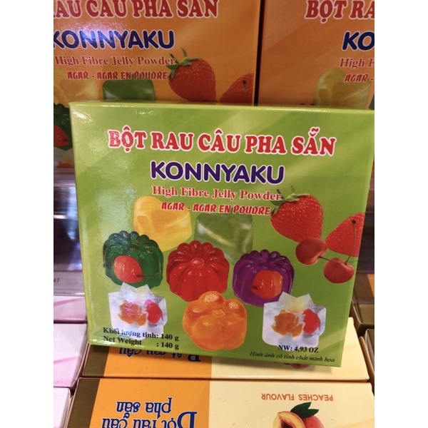 Bột rau câu pha sẵn Konnyaku 3K hộp 140g