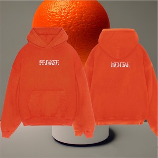 Áo khoác hoodie FIRE Mentalboss Unisex Basic Đen Cam