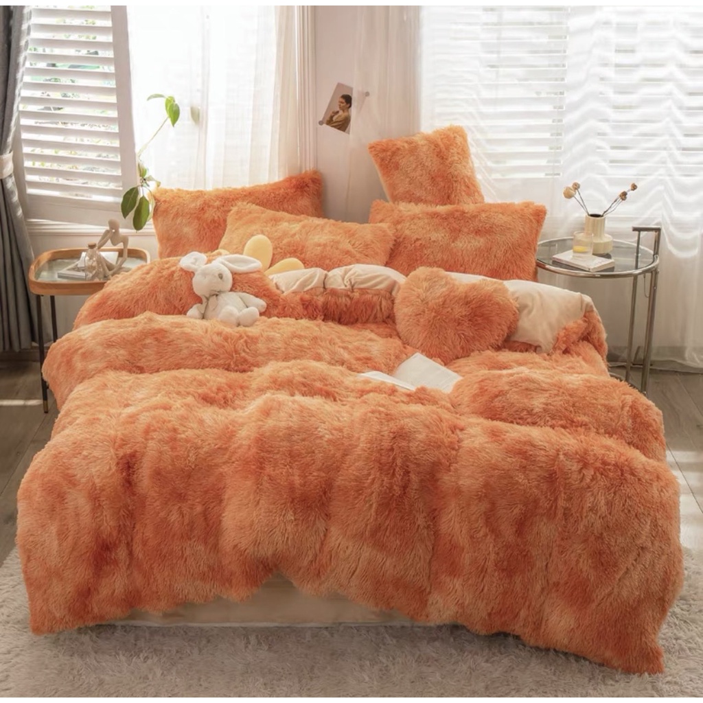 BỘ NỈ LÔNG NHUNG CHĂN GA GỐI 5 MÓN MÀU SỐ 60