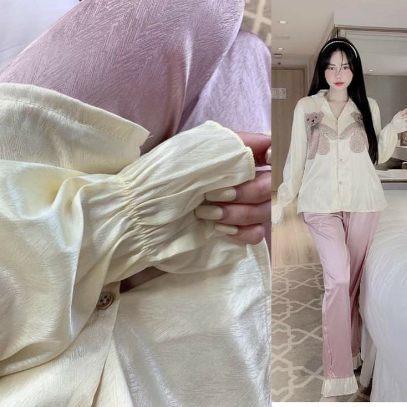 Bộ dài chất xước kèm hình thật shop chụp ở gò vấp