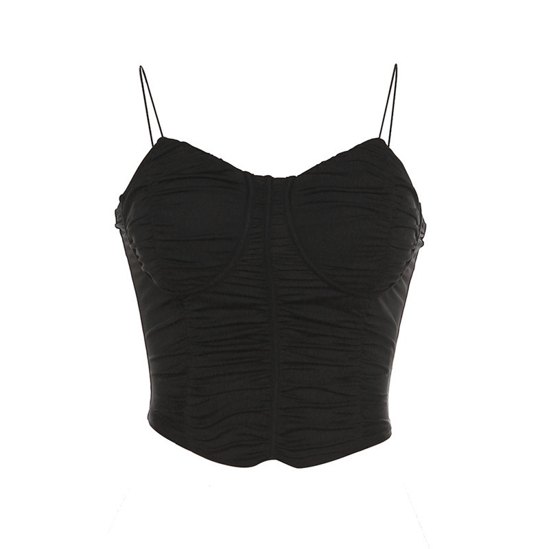 Áo Hai Dây Màu Trơn Dáng Ôm Thời Trang Quyến Rũ Cho Nữ