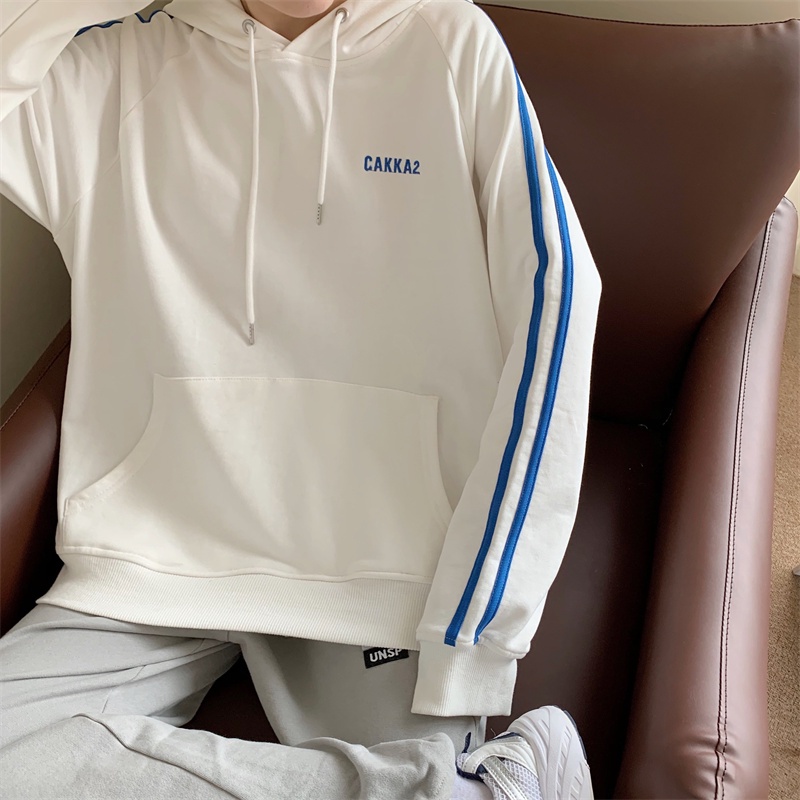 Áo Hoodies Tay Dài Thiết Kế Dây Rút Phong Cách Vintage Hàn Quốc