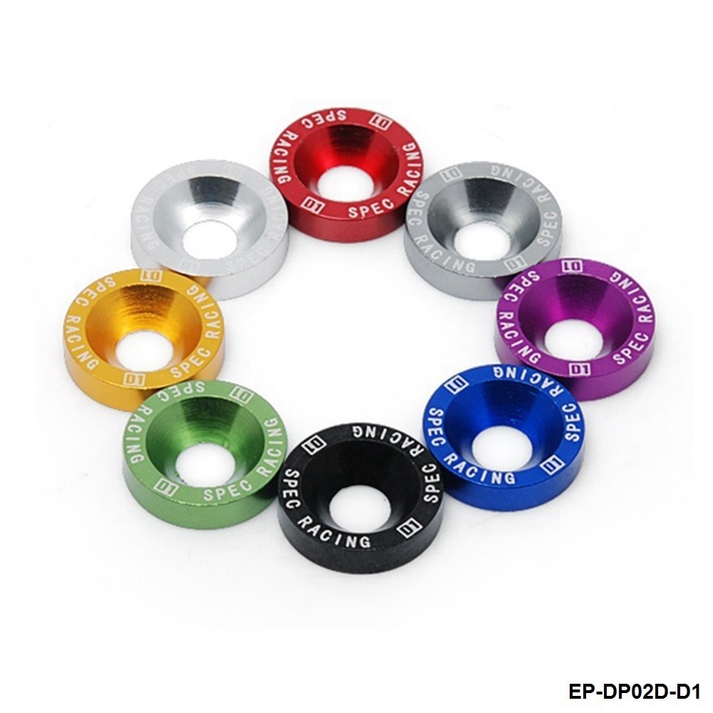 D1 Spec 6 Cái / bộ M8 Hex Chốt Fender Máy Giặt Ốp Lưng Động Cơ lõm Vít Jdm