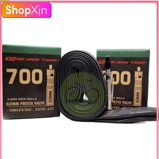Ruột xe đạp 700c - săm cheng shin tube 700x23-32c 60,80mm - van xe đạp