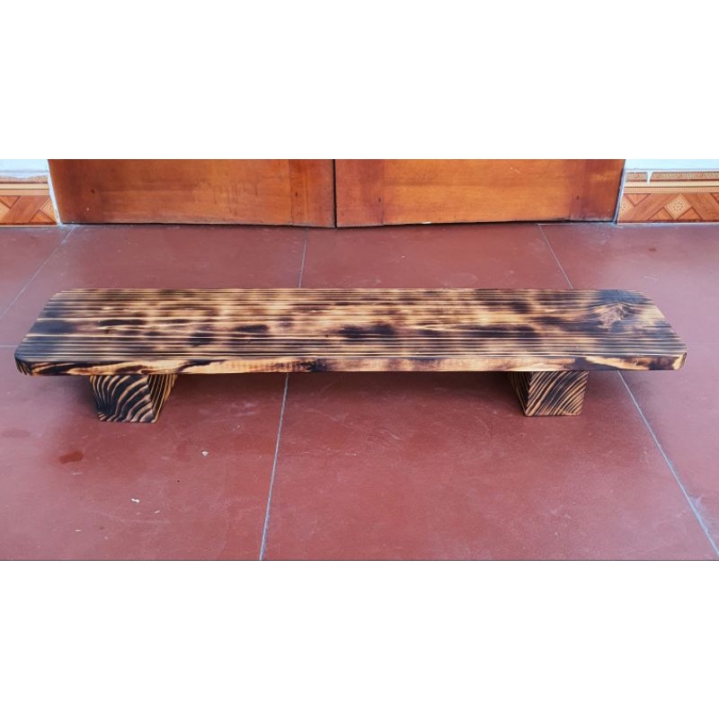 Kệ Kê Màn Hình Máy Tính Gỗ Thông Tự Nhiên, Gỗ Sồi, Gỗ Cháy Shou Sugi Ban