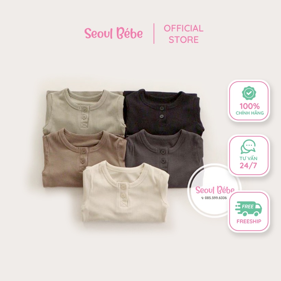 Bộ dài tay gân thu đông Mild Peekaboo made in Korea