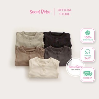 Bộ dài tay gân thu đông Mild Peekaboo made in Korea