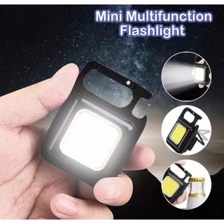 Đèn pin móc khoá đa năng, đèn flash mini, đèn pin mini siêu sáng, đèn làm việc cob, 3 chế độ sáng