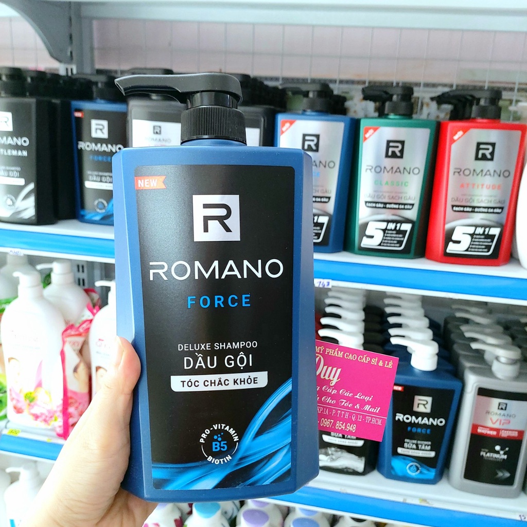 Dầu Gội - Sữa Tắm Romano 650g - Cho Hương Thơm Nam Tính Quyến Rũ